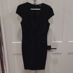 Mystic Black Mini Dress With Stretch